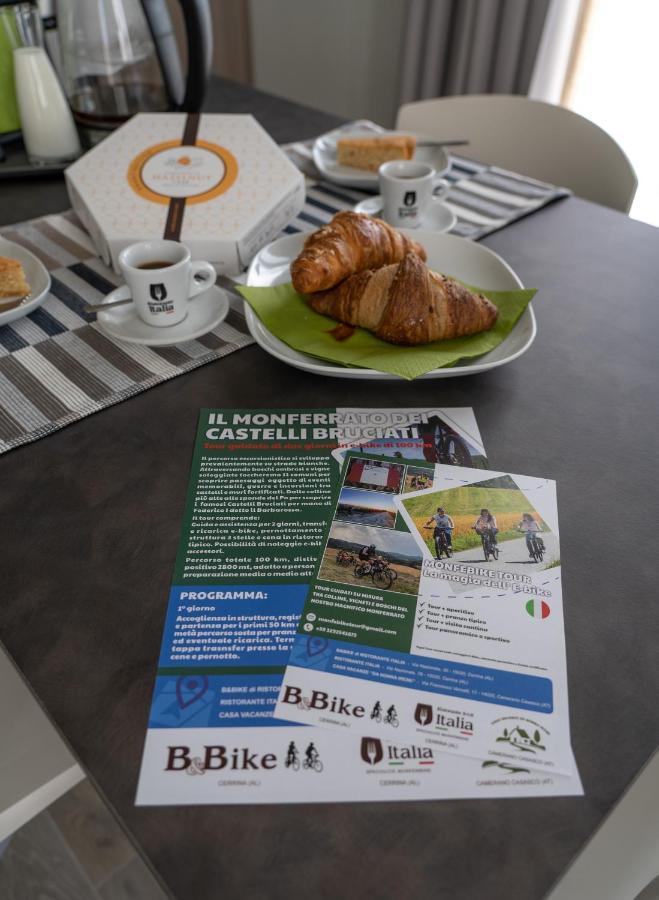 B & Bike Di Ristorante Italia Mombello Monferrato Exterior foto